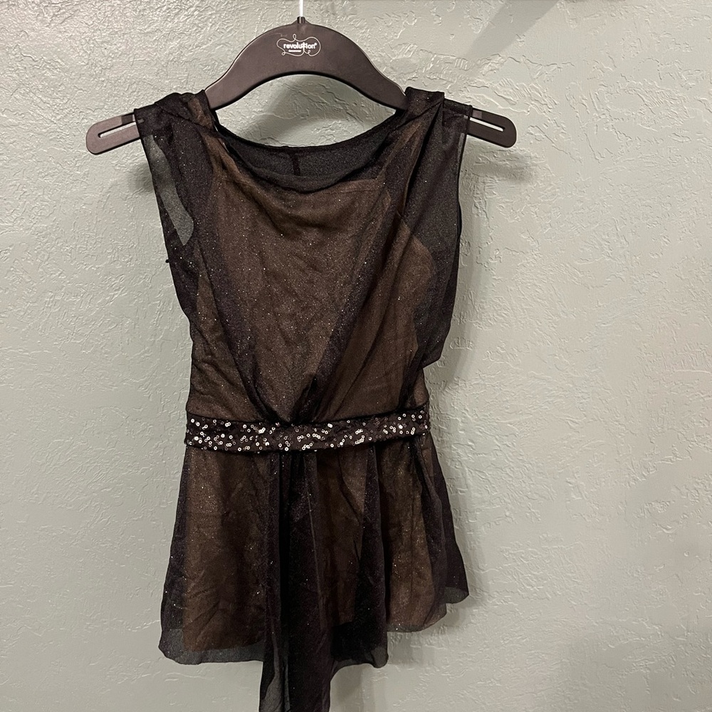 Black contemporary/lyrical dance costume